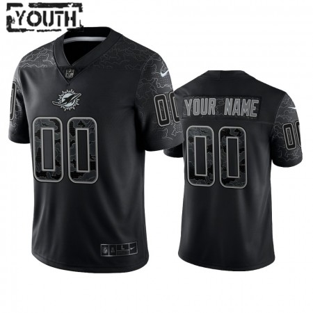 Tröjor Miami Dolphins Custom Svart Reflective Limited - Barn Tröjor Miami Dolphins Custom Svart Reflective Limited - Barn